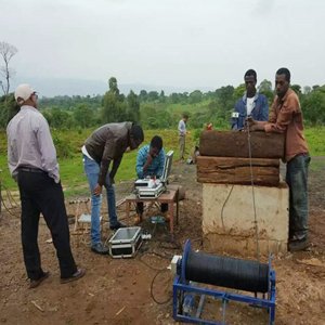 GYGD Wide Angle and Rotary Borehole Inspection Camera work in Africa 
