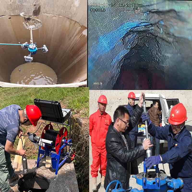 100m 500m 1000m Underwater Borehole Well Cctv Camera System Borehole Camera Price GYGD