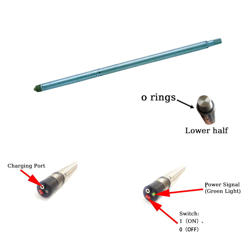 Precision Calibrated Gyro Sensor Non-Magnetic Borehole Surveyor Multi-Depth Geological Probe
