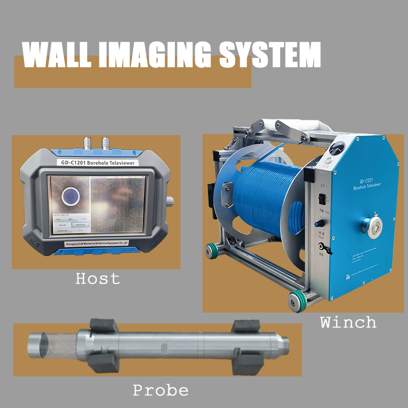 3D Image Borehole Imaging Camera Water Well Wall Scanning Camera HD CCTV Camera