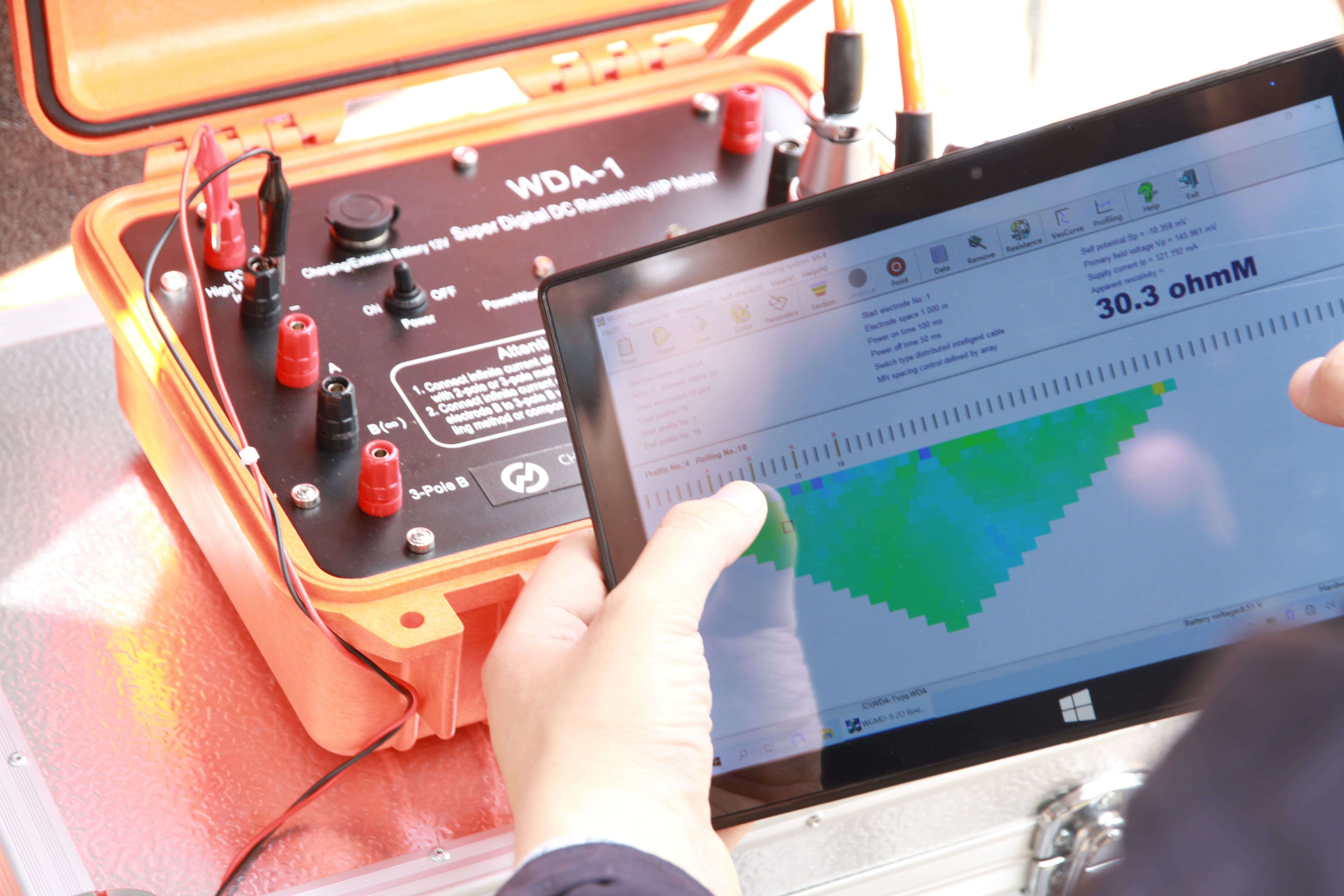 Railway Subgrade Survey Tool Soil Resistivity Testing Kit Engineering Geological Prospecting Tool