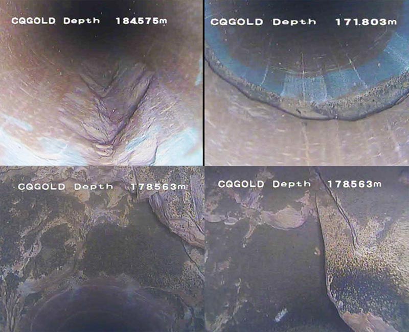 borehole camera hole view
