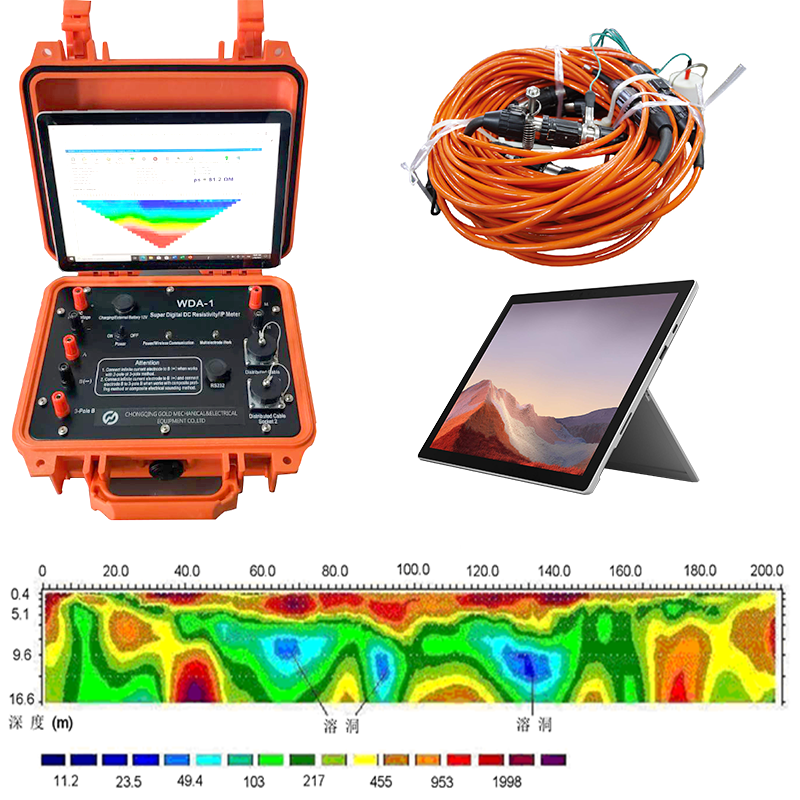 2/3D Resistivity&IP Meter Resistivity Measuring Induced Polarization Geophysics Electrode Resistivity Instrument