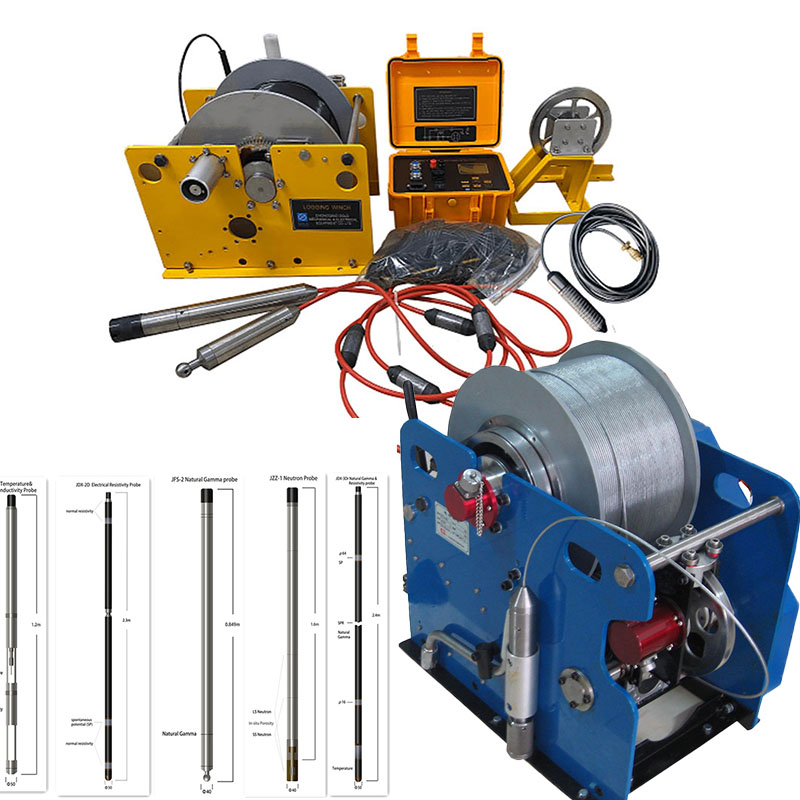 Geophysical Borehole Logging Equipment with The Lightest Electric Logging Winch for Sale