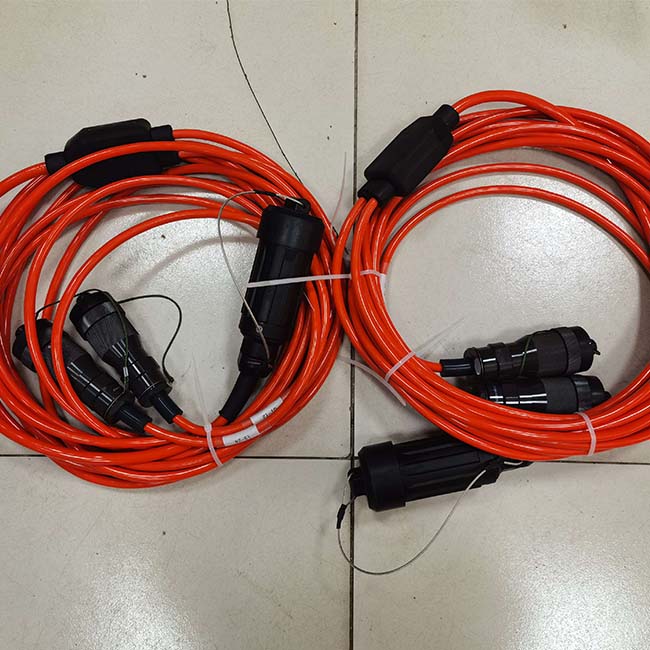 Split Spring Takeout Seismic Cable Borehole Seismic Sensor Cable System