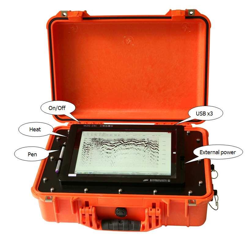 Digital Refraction Seismograph Seismic Survey Equipment For SASW/MASW Borehole Shear Wave Test